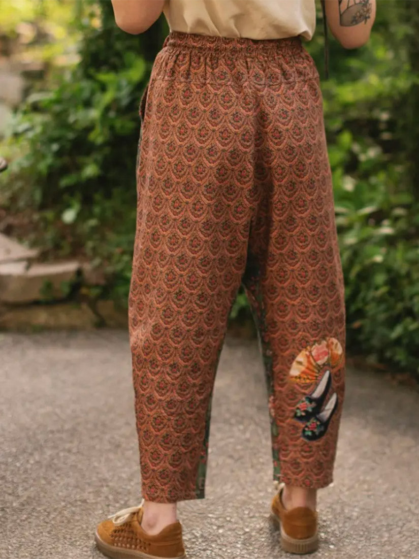SECRET GARDEN Linen Artist Pants