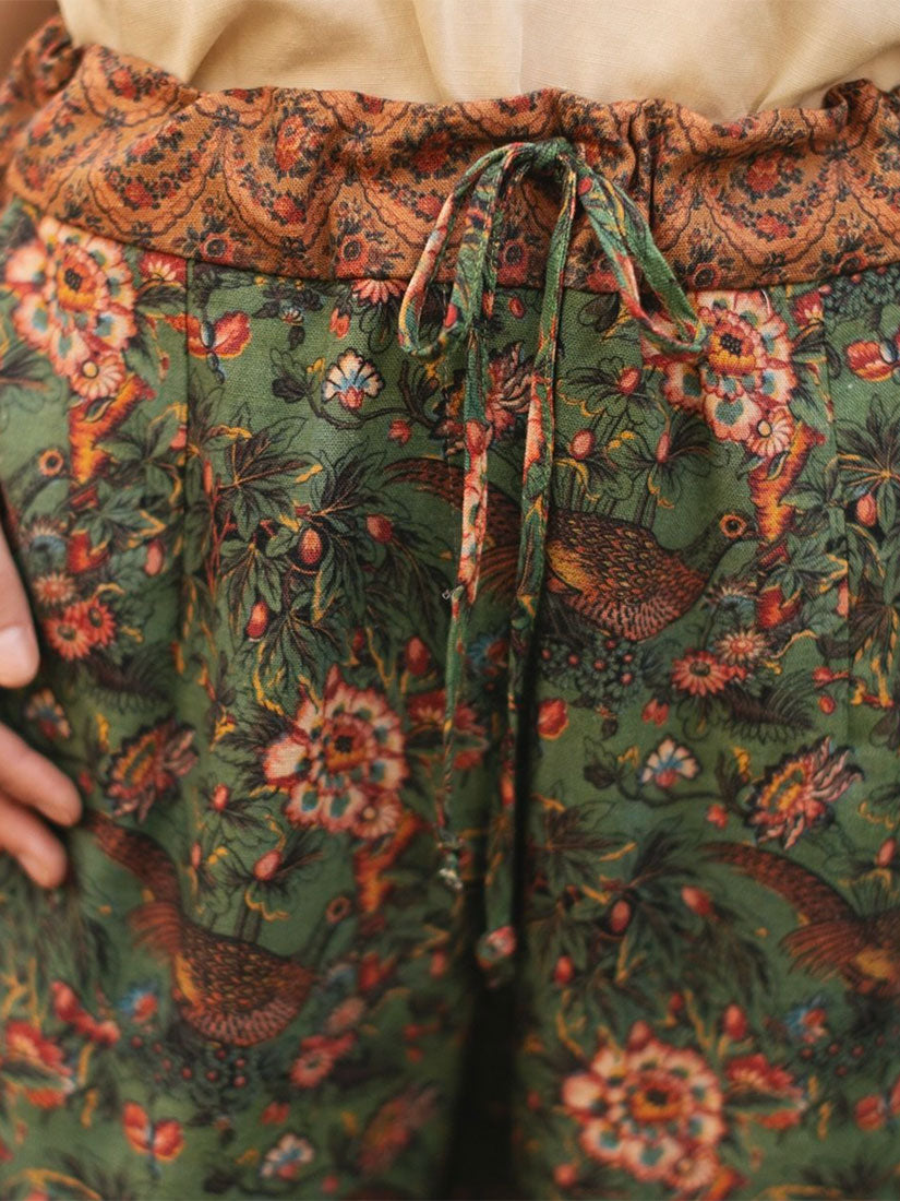 SECRET GARDEN Linen Artist Pants