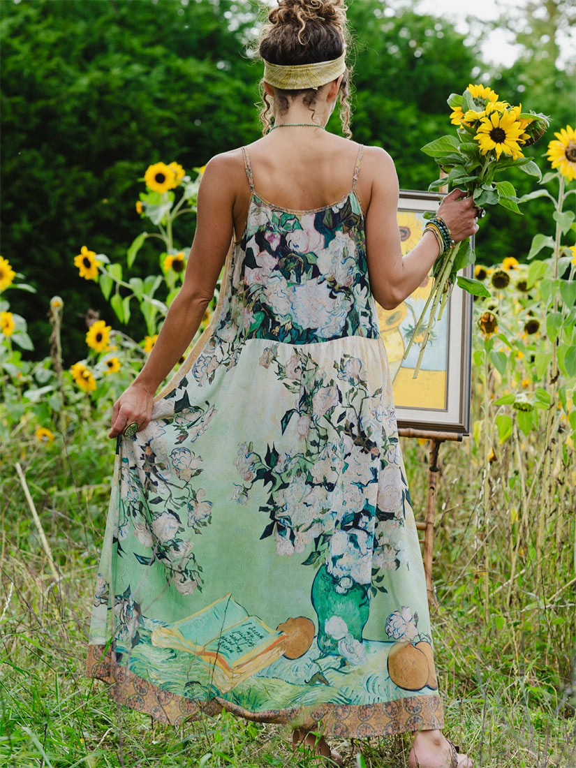 I PAINT MY DREAM Bohéme Slip Dress