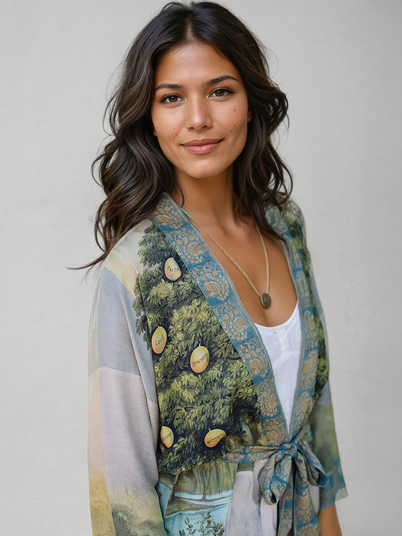 market of stars tree of life matinée duster