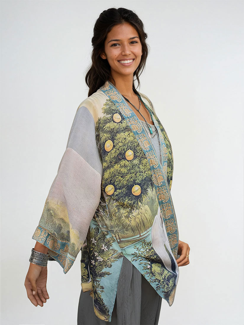 tree of life matinée duster kimono market of stars