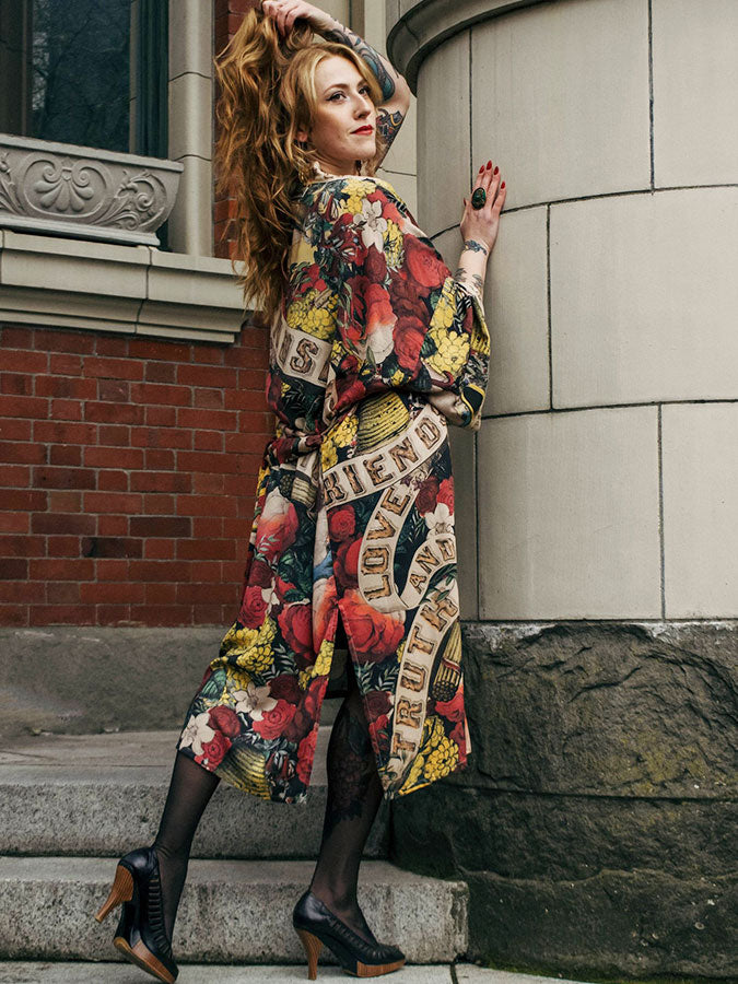 love and truth bamboo kimono duster