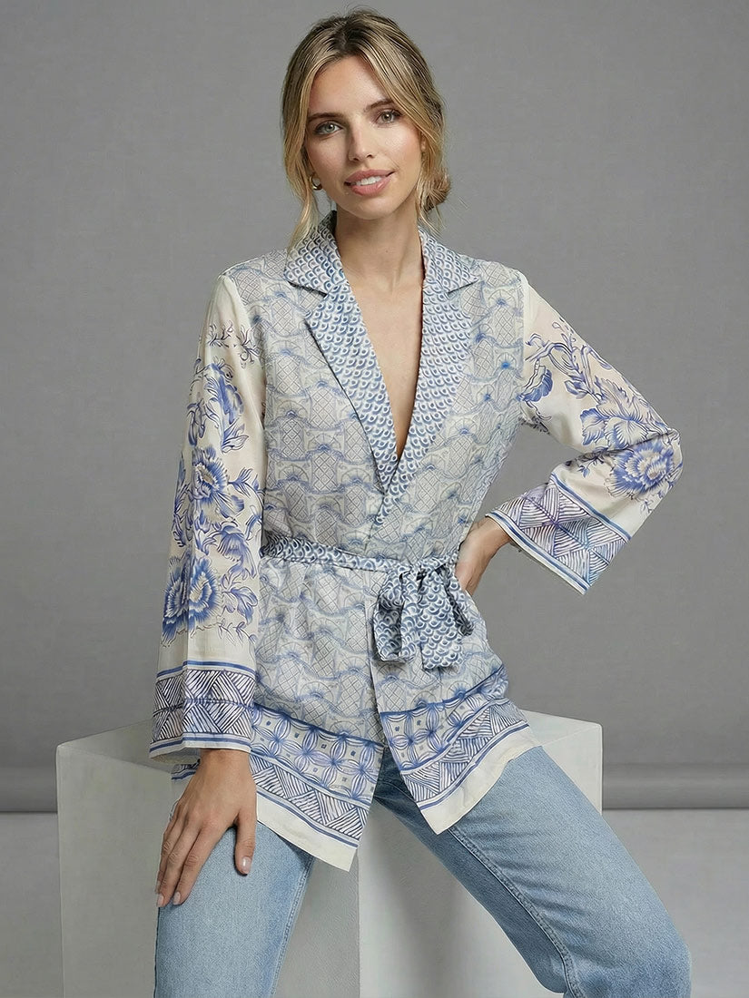 LUCIA AMALFI Belted Kimono