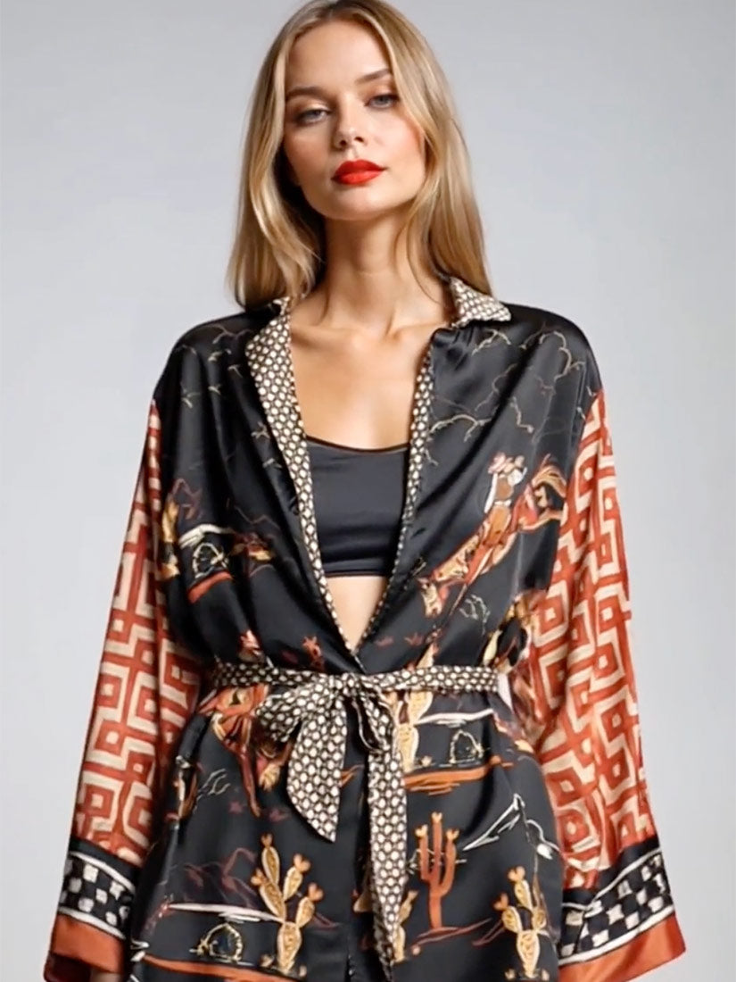 LUCIA Rodeo Belted Kimono