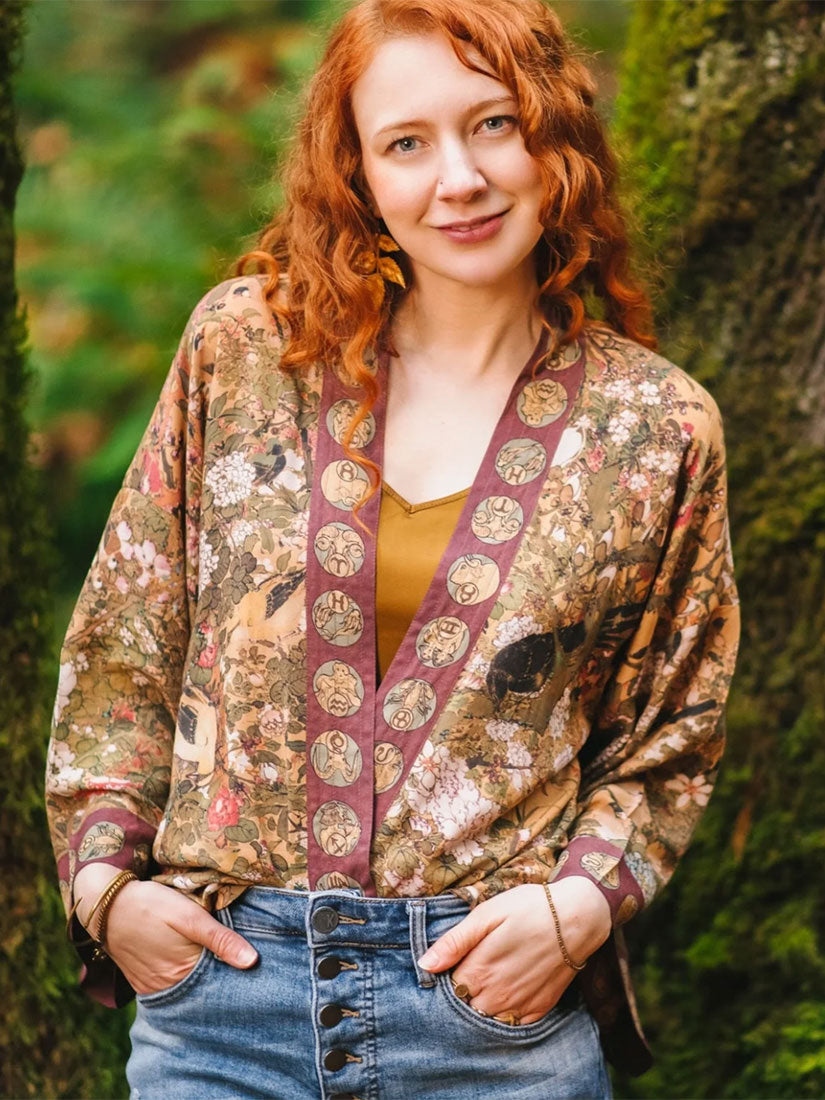 dream weaver pixie kimono from market of stars on red haired model