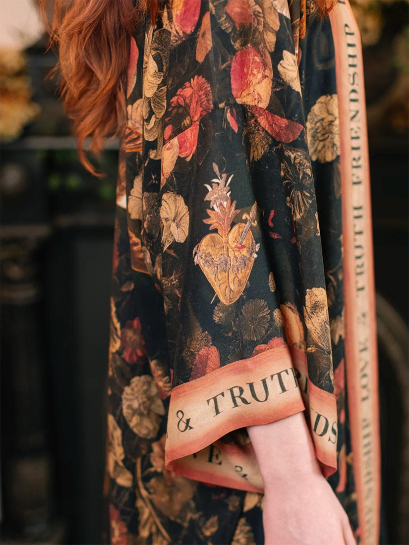 HEART OF GOLD Opera Duster Kimono
