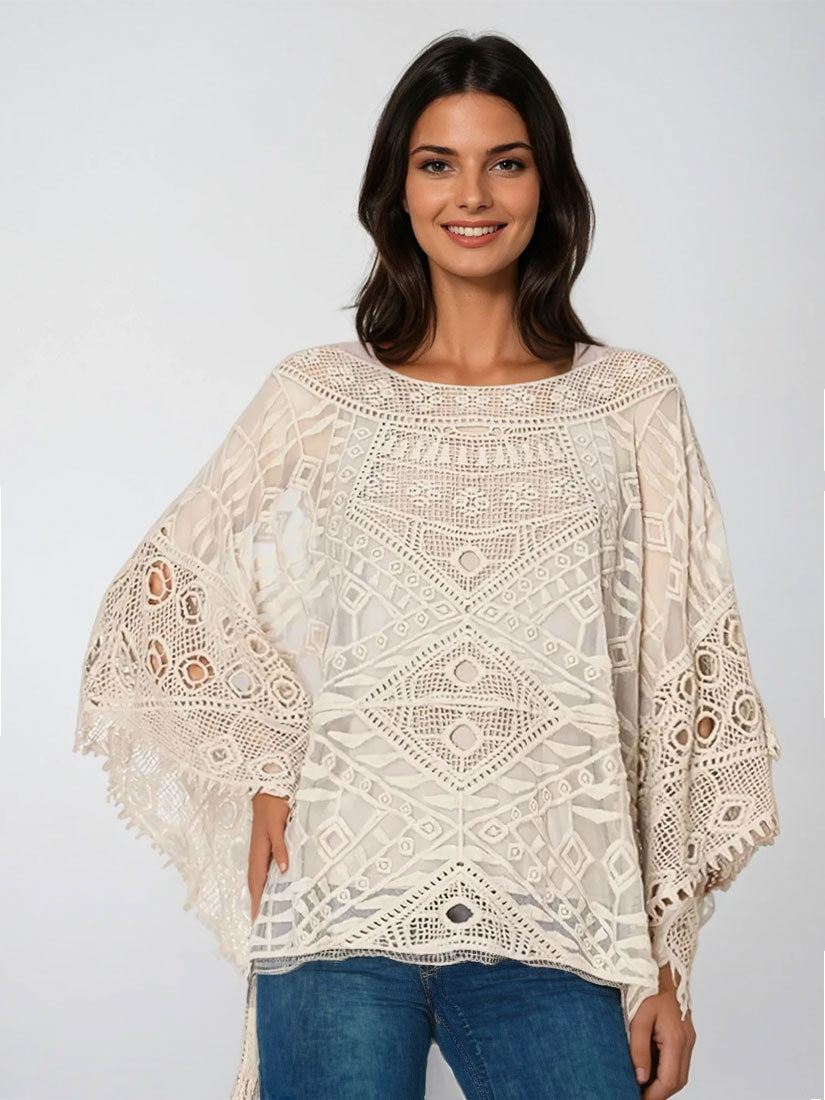 origami crochet topper natural Get Dressed Collective