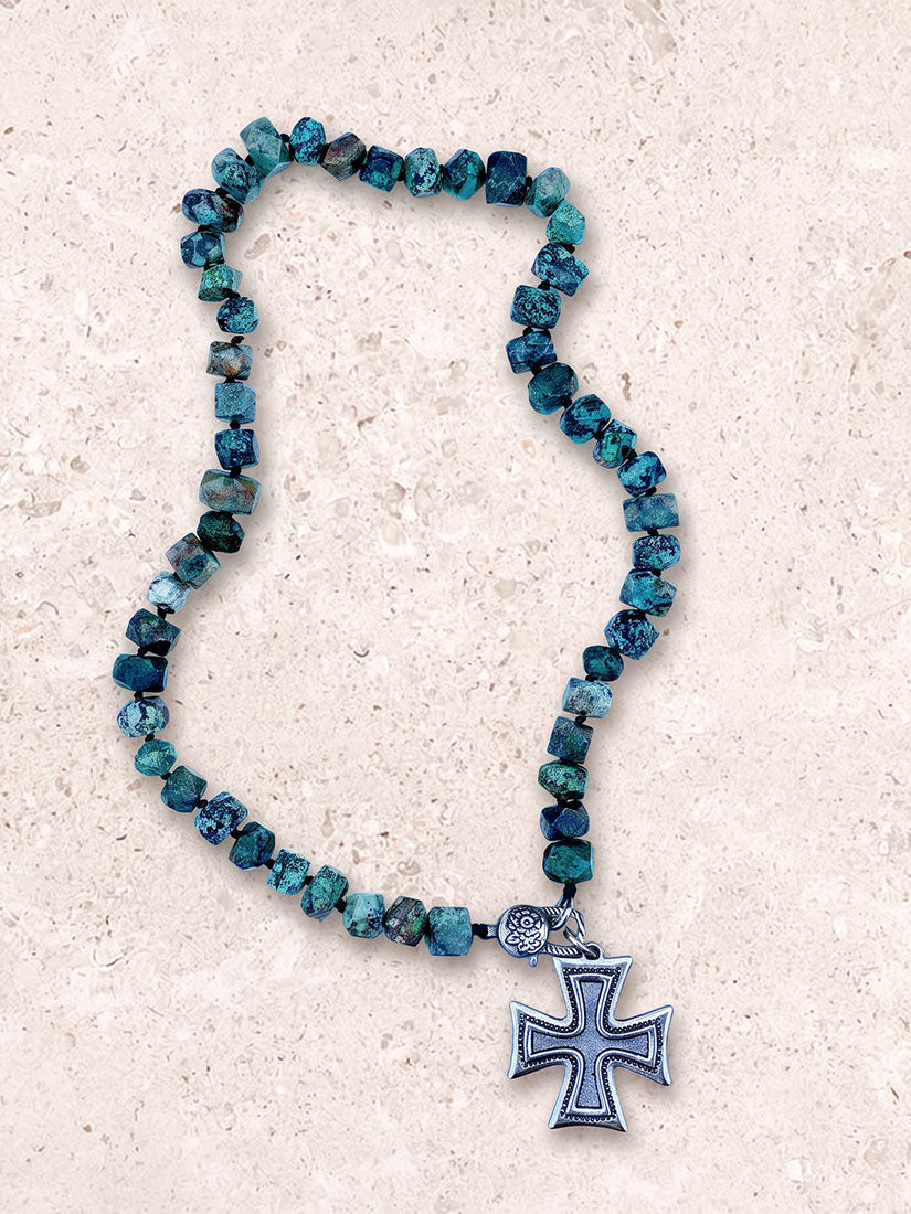 CROSS COUNTRY Chunky Turquoise Pendant Necklace