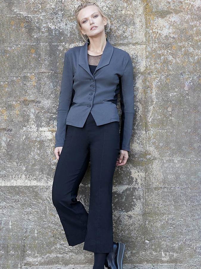 monte crop pant in navy from portoSF
