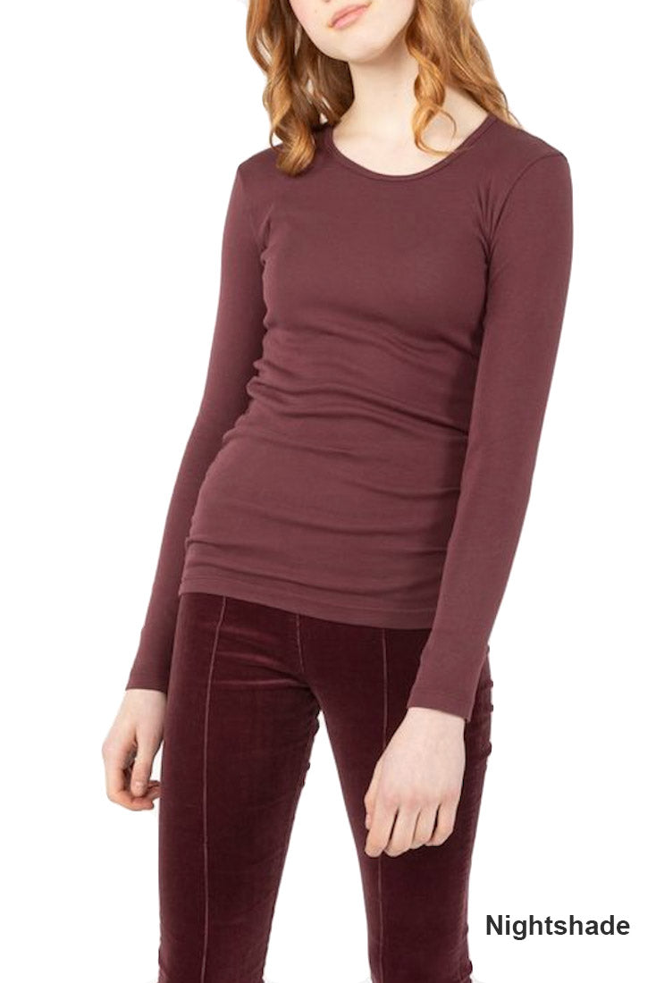 Prairie Underground CREW Long Sleeve Basic Tee red