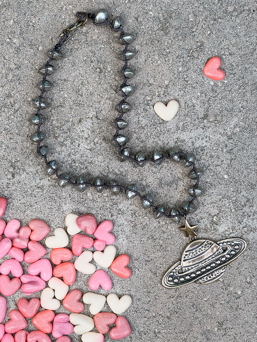 out of this world pendant necklace bronze
