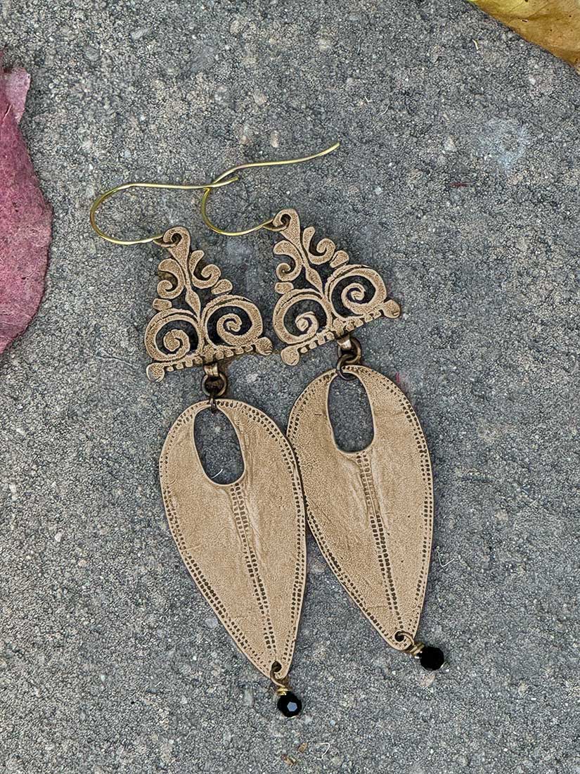 tara gasparian casablanca earring bronze