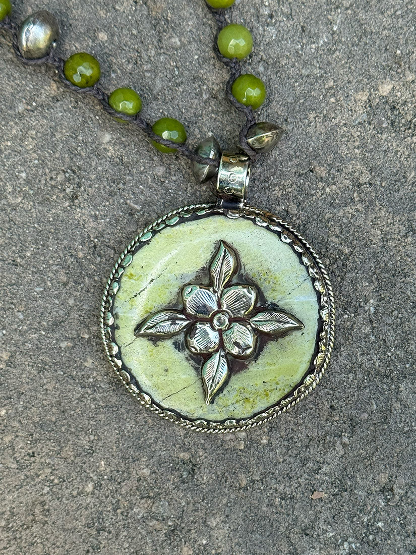 Jaded Rose Pendent Necklace