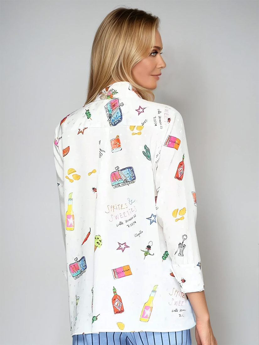 MARIELA Apertivo Print Blouse