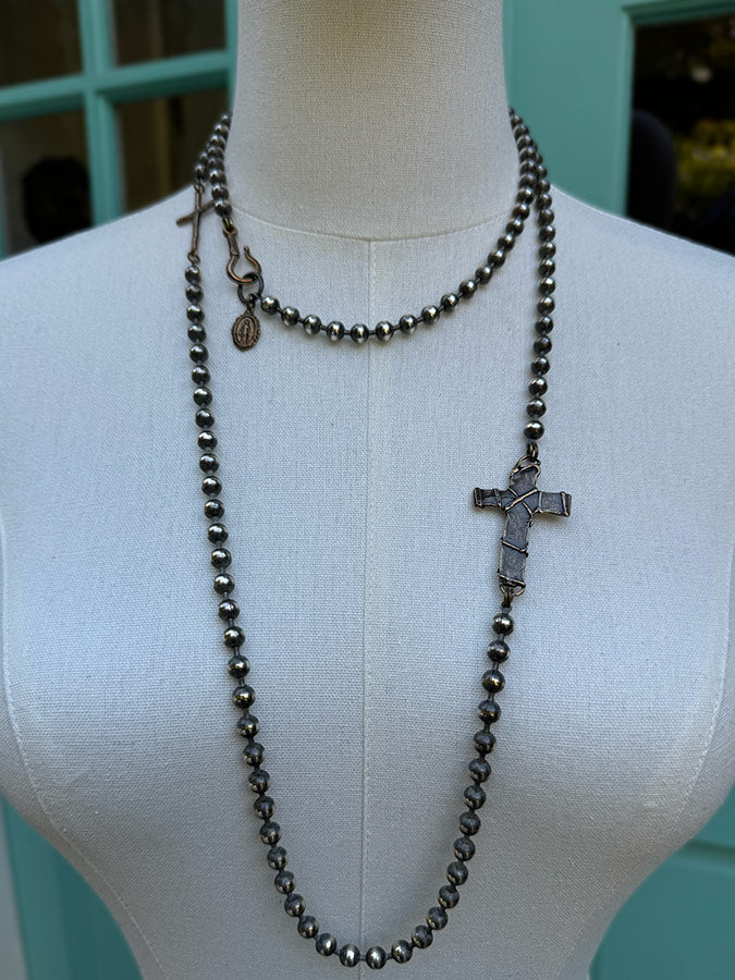 SANTA ROSA Silver Cross Layering Necklace