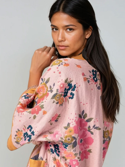 KIRKVILLE Woven Floral Kimono