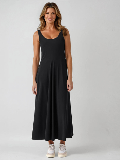 LARA Maxi Tank Dress Black