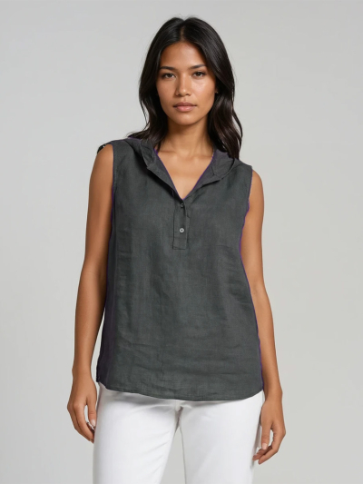 SONNET Linen Sleeveless Top 