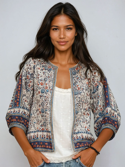 CASS Blue Print Jacket 