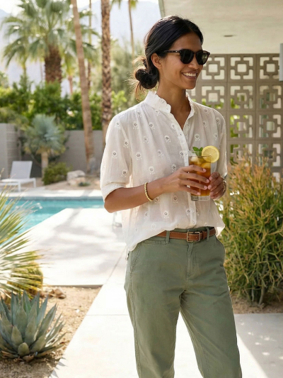 FRANI Embroidered Blouse