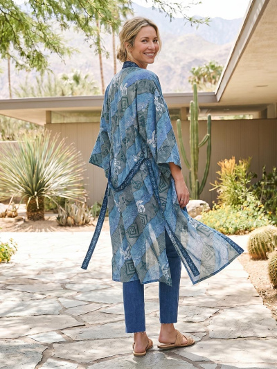 YOKO Shikoku Print Kimono