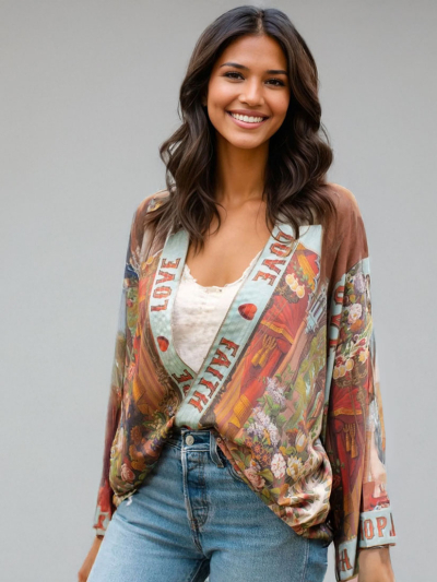 LOVE LANGUAGE Bamboo Pixie Kimono 