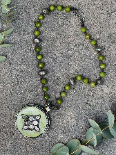 Jaded Rose Pendent Necklace