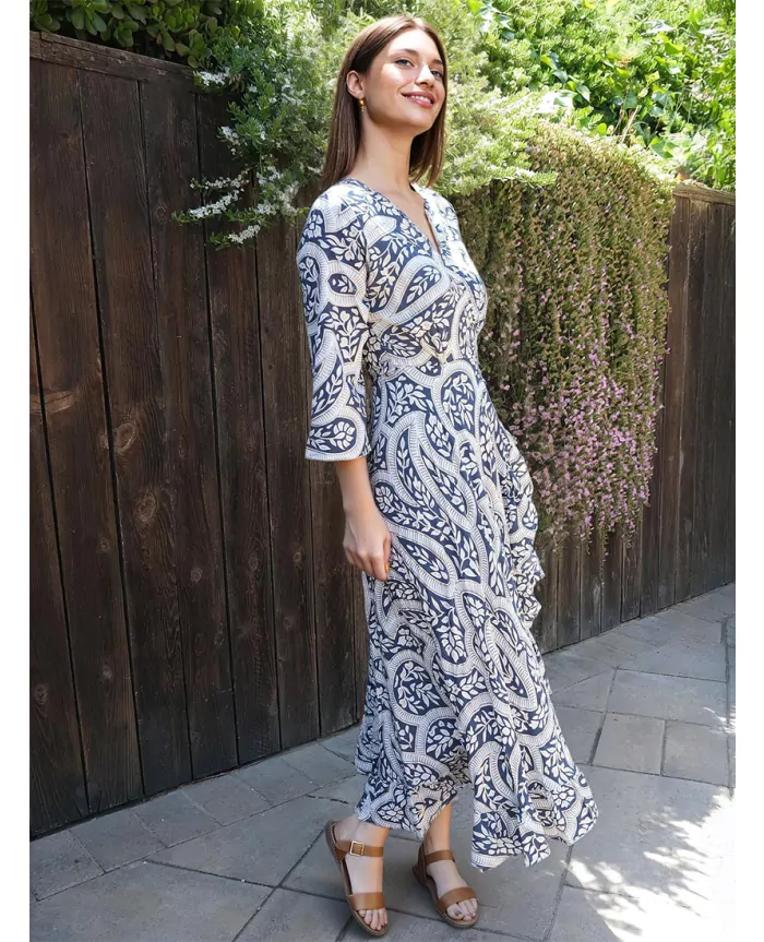 LEURA Midi Wrap Dress | Cienna Designs