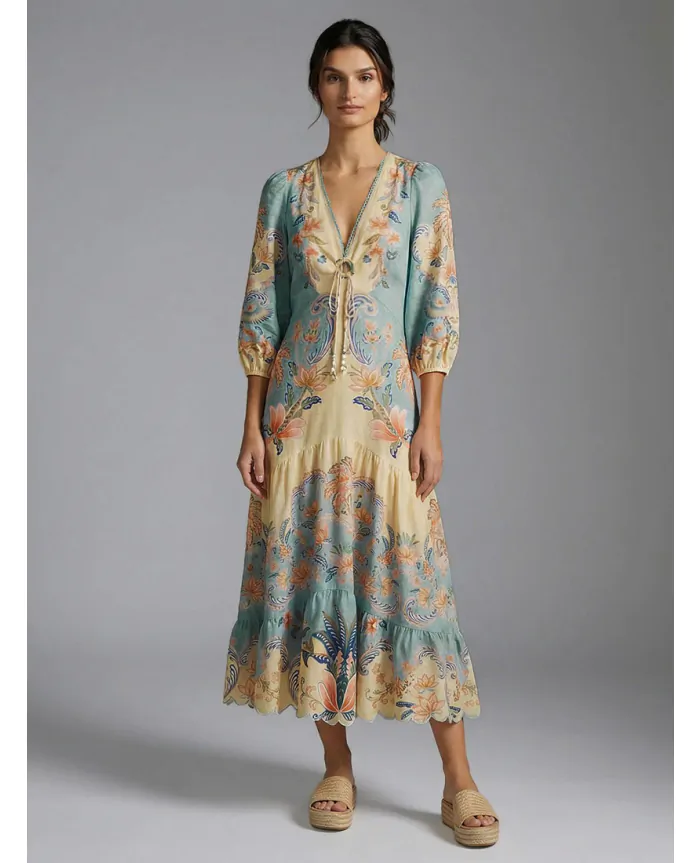 princess polly baby blue dress BOHO BEAUTY Butter Maxi Dress