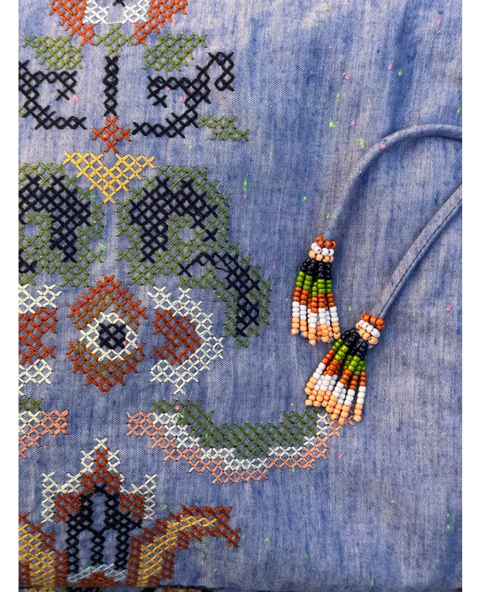 GARDEN TAPESTRY Embroidered Midi Dress