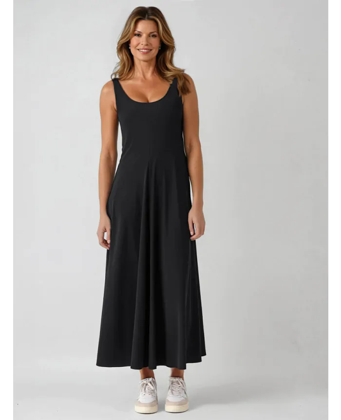LARA Maxi Tank Dress Black | Indies Paris