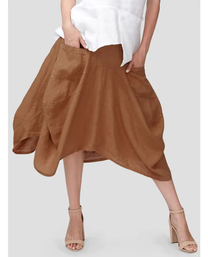 Inizio linen skirt sales