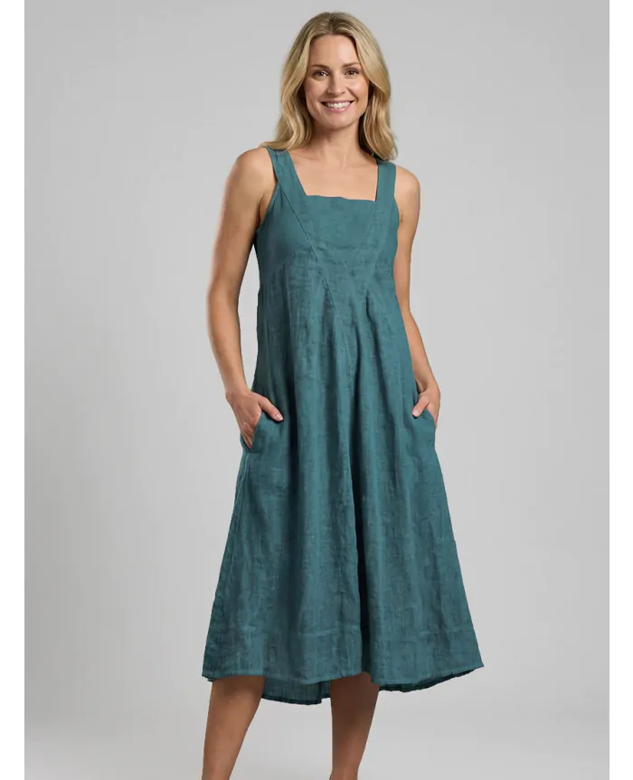 linen-blend kaftan midi dress Sophie main image 0