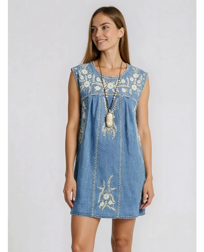 SYLVIE Arizona Embroidered Short Dress