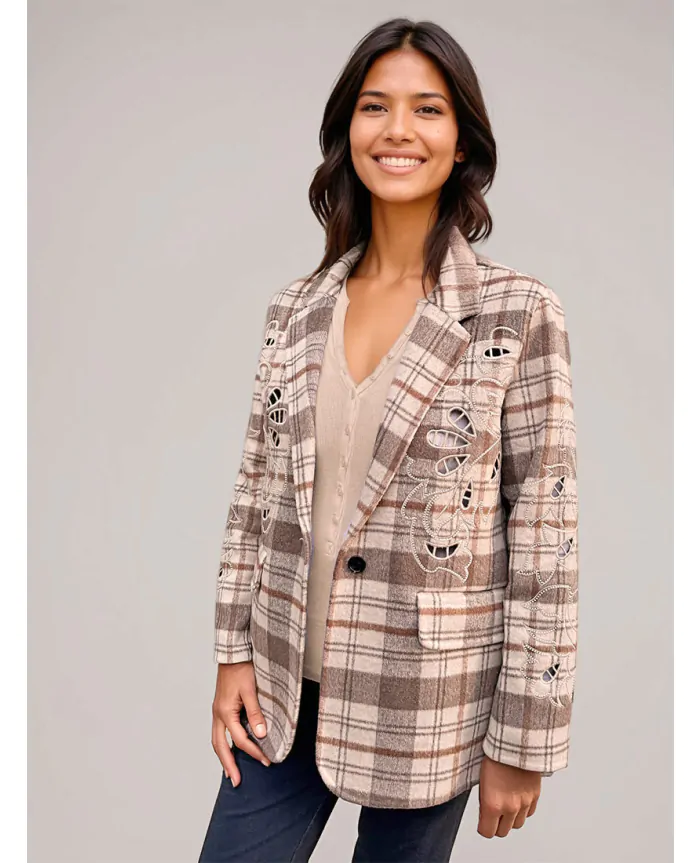 KINSLEY Embroidered Wool Jacket | Me 369