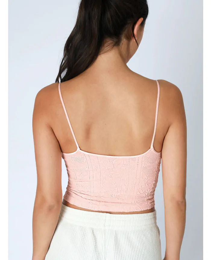 DOUBLE LACE Trim Cami | NIKIBIKI