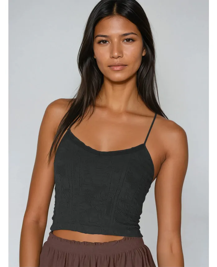 DOUBLE LACE Trim Cami | NIKIBIKI