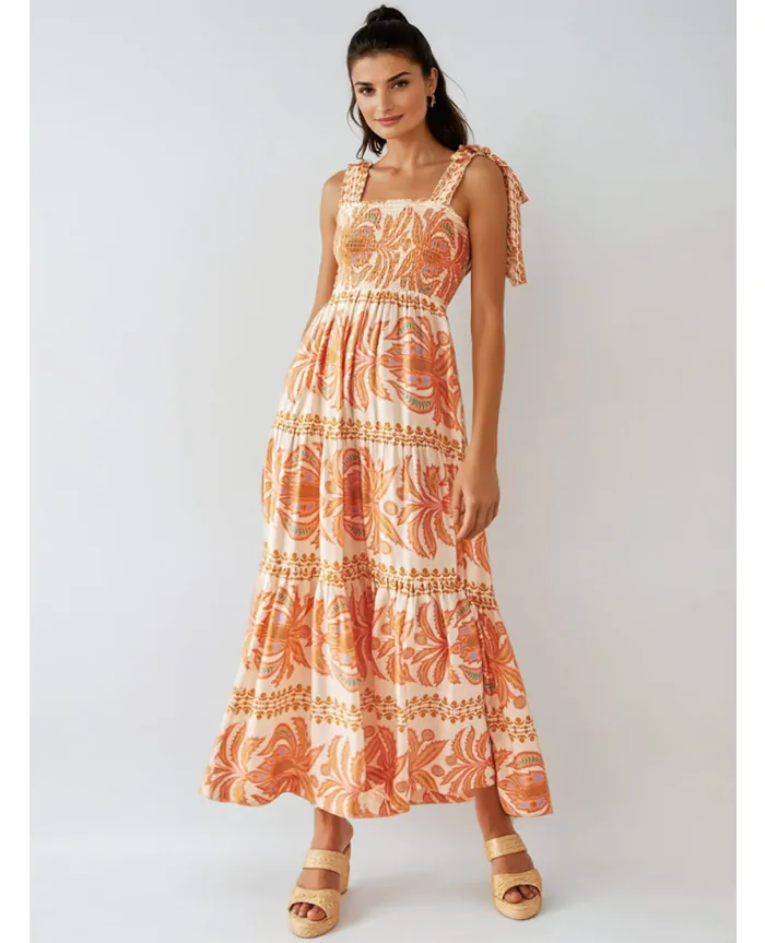 chinese dress ladies The Lana Maxi Dress – Flatland Collective main image 1