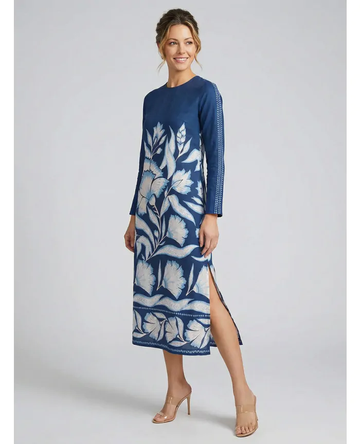 LARA Midi Dress Adelaide Mariner | Omika