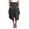 inizio-linen-2 pocket-magic-skirt-black
