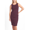 porto spindle fitted dress in dahlia